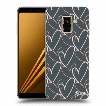 Picasee husă transparentă din silicon pentru Samsung Galaxy A8 2018 A530F - Lots of love