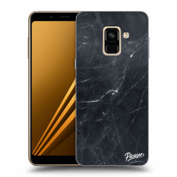 Picasee husă neagră din silicon pentru Samsung Galaxy A8 2018 A530F - Black marble