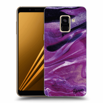 Husă pentru Samsung Galaxy A8 2018 A530F - Purple glitter