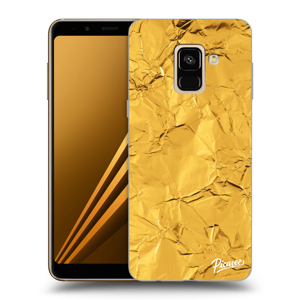 Picasee husă neagră din silicon pentru Samsung Galaxy A8 2018 A530F - Gold