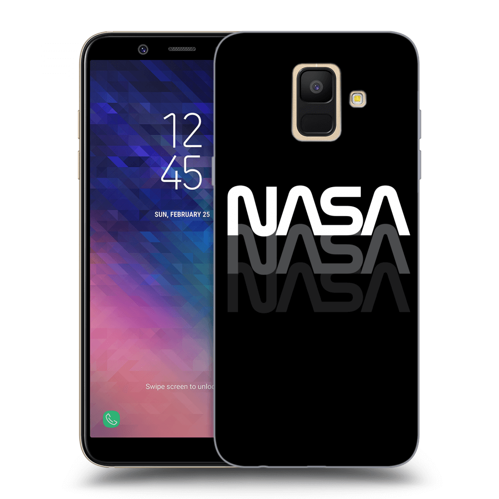 Picasee husă transparentă din silicon pentru Samsung Galaxy A6 A600F - NASA Triple