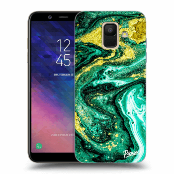 Husă pentru Samsung Galaxy A6 A600F - Green Gold