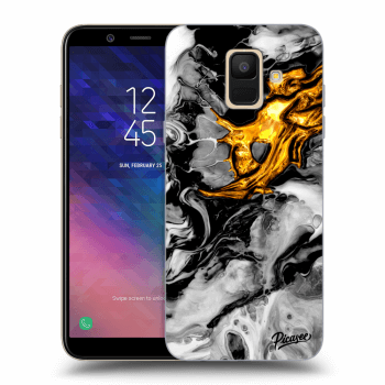Husă pentru Samsung Galaxy A6 A600F - Black Gold 2