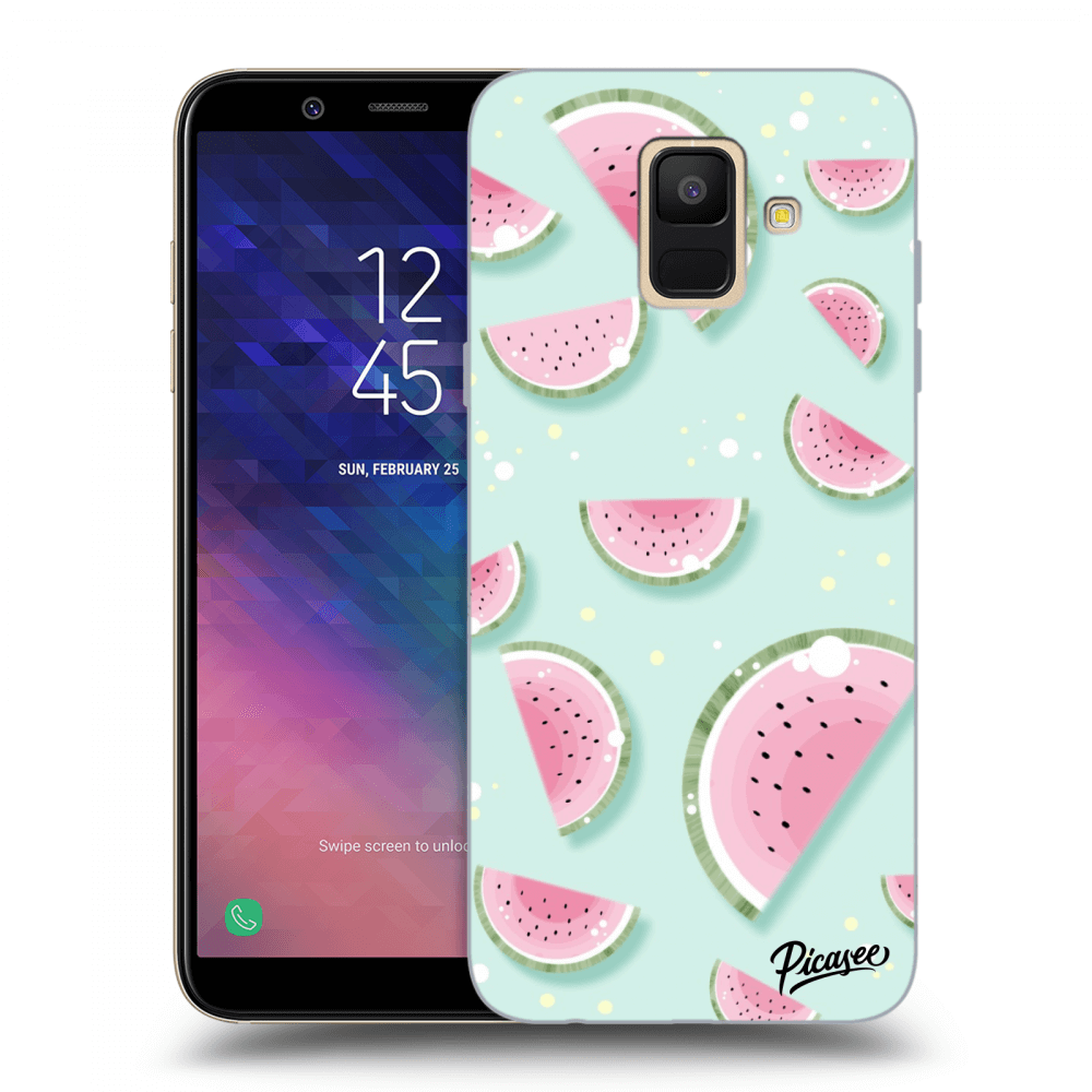 Picasee husă transparentă din silicon pentru Samsung Galaxy A6 A600F - Watermelon 2