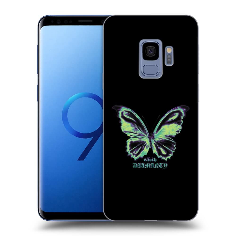 Picasee husă neagră din silicon pentru Samsung Galaxy S9 G960F - Diamanty Blue