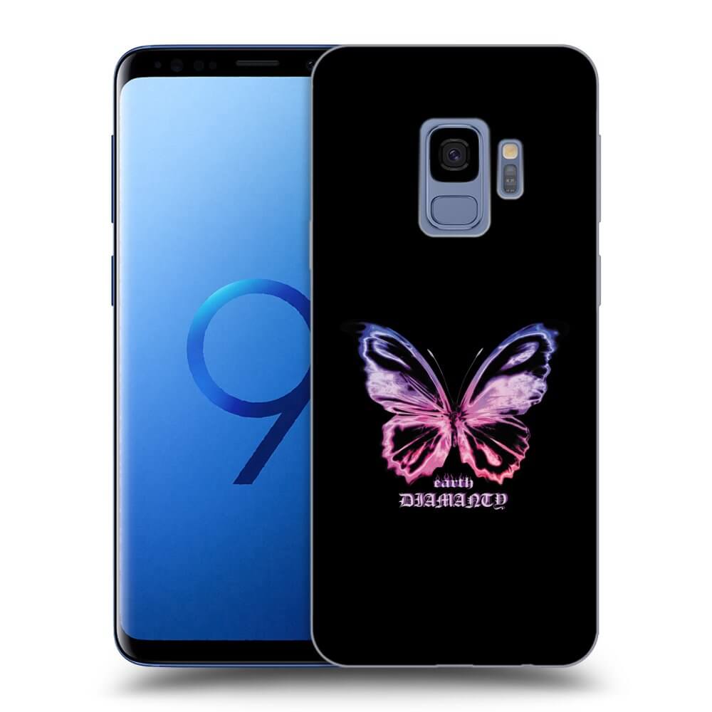 Picasee husă neagră din silicon pentru Samsung Galaxy S9 G960F - Diamanty Purple
