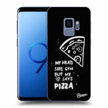 Picasee husă neagră din silicon pentru Samsung Galaxy S9 G960F - Pizza