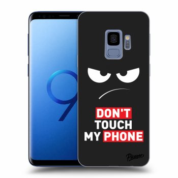 Picasee husă neagră din silicon pentru Samsung Galaxy S9 G960F - Angry Eyes - Transparent