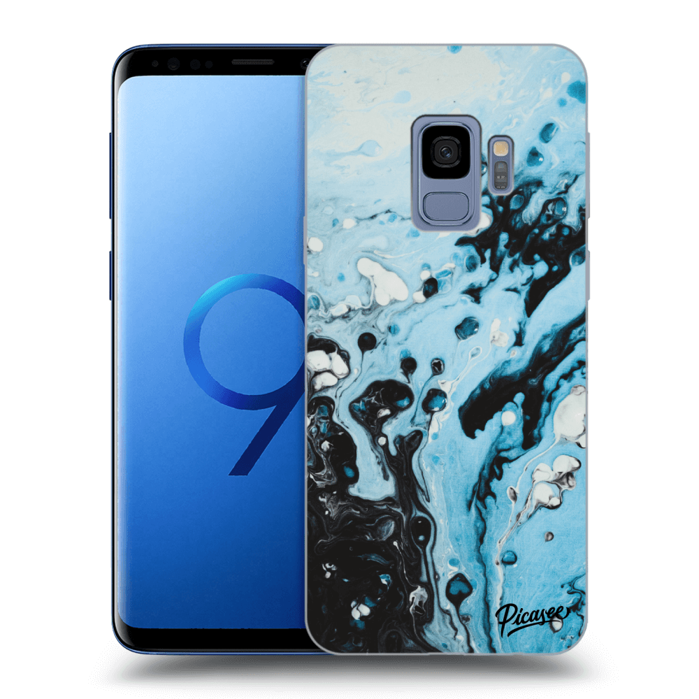 Picasee husă transparentă din silicon pentru Samsung Galaxy S9 G960F - Organic blue