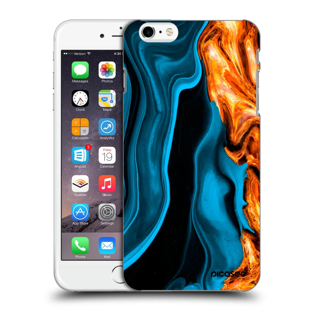 Picasee ULTIMATE CASE pentru Apple iPhone 6 Plus/6S Plus - Gold blue