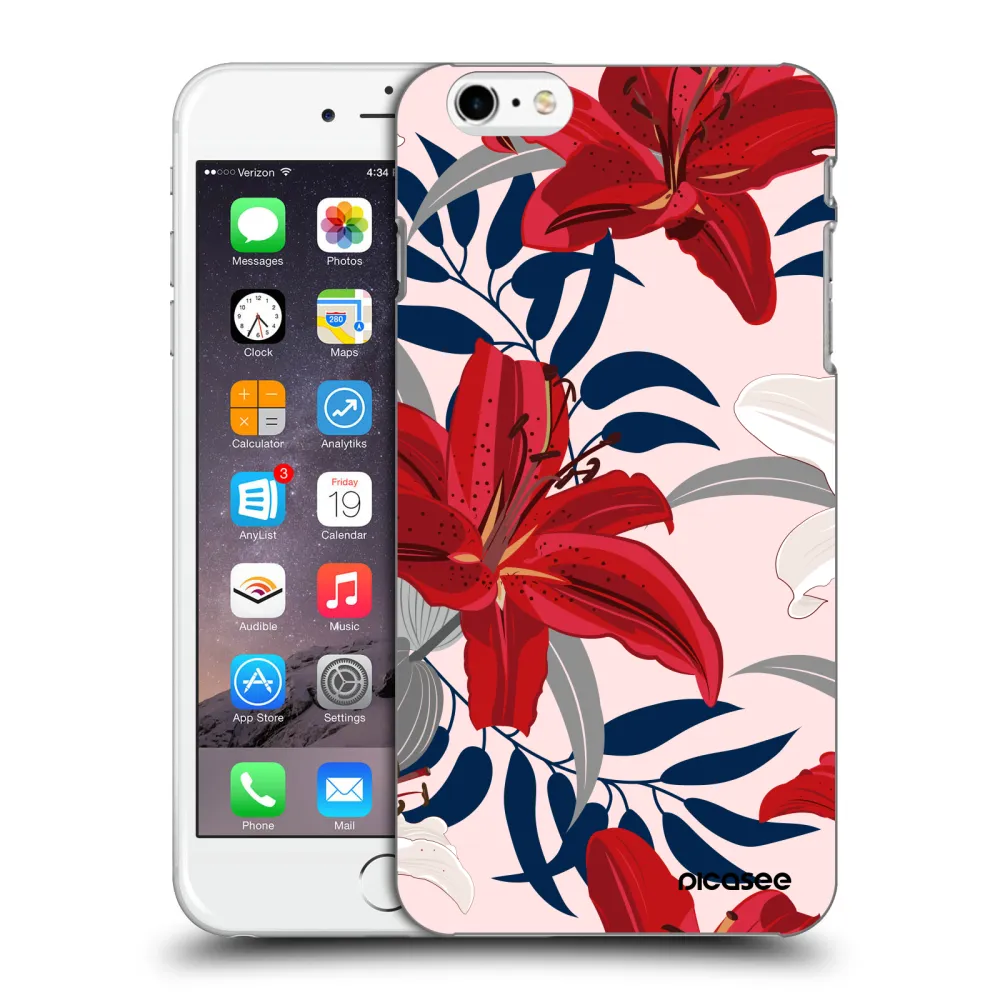 Picasee ULTIMATE CASE pentru Apple iPhone 6 Plus/6S Plus - Red Lily