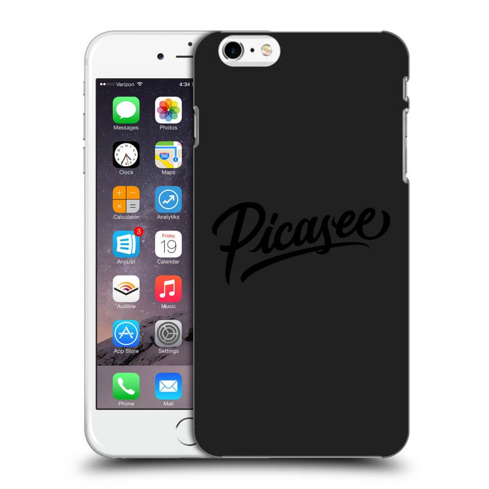 Picasee husă neagră din silicon pentru Apple iPhone 6 Plus/6S Plus - Picasee - old logo - black