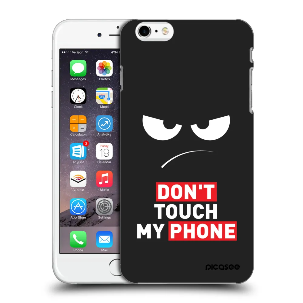 Picasee husă neagră din silicon pentru Apple iPhone 6 Plus/6S Plus - Angry Eyes - Transparent
