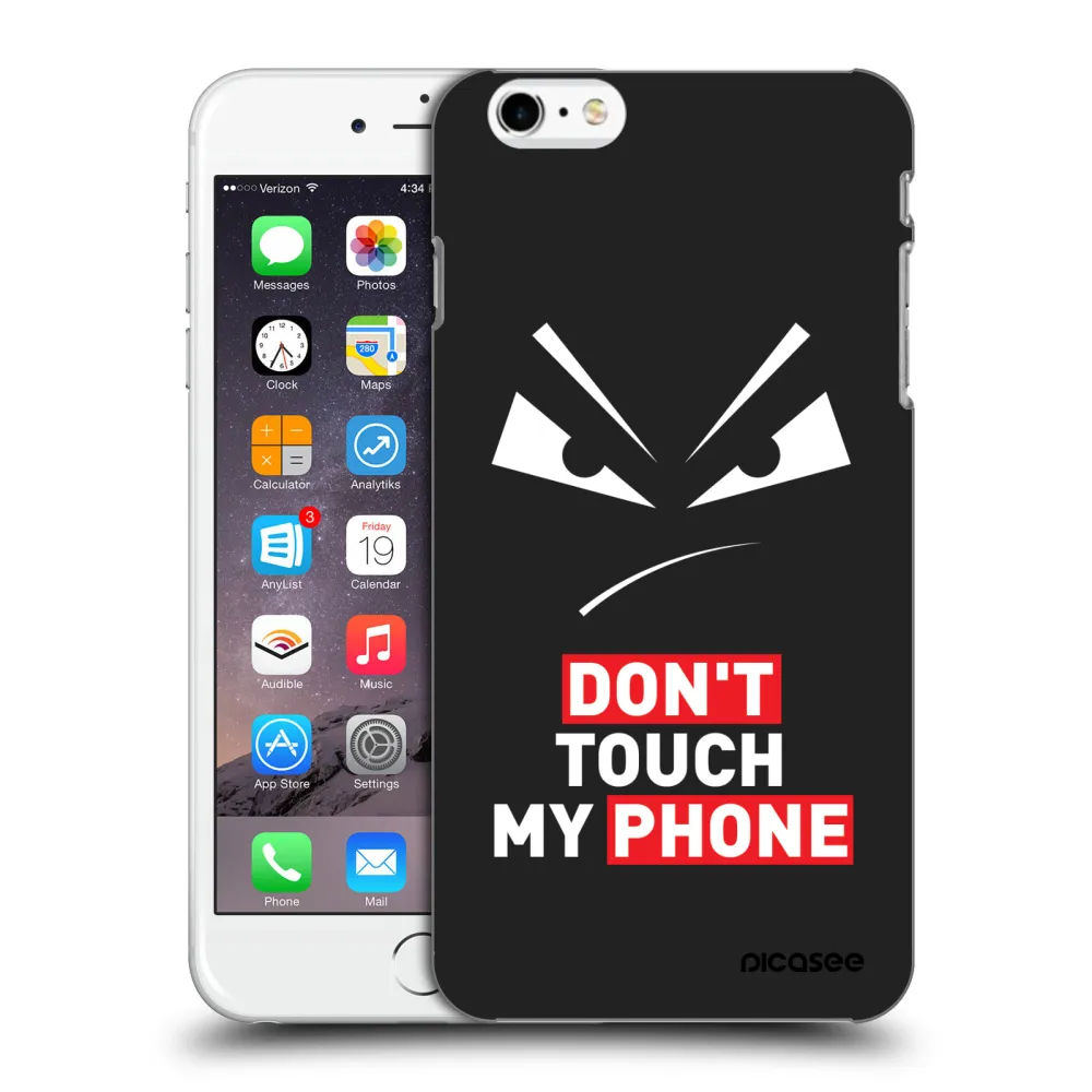 Picasee husă neagră din silicon pentru Apple iPhone 6 Plus/6S Plus - Evil Eye - Transparent