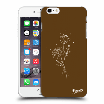 Picasee ULTIMATE CASE pentru Apple iPhone 6 Plus/6S Plus - Brown flowers