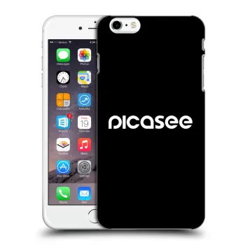 Picasee husă neagră din silicon pentru Apple iPhone 6 Plus/6S Plus - Picasee - new logo - white
