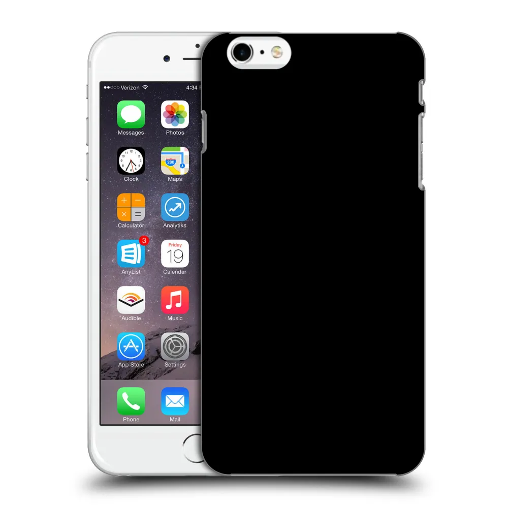 Picasee husă neagră din silicon pentru Apple iPhone 6 Plus/6S Plus - Picasee - new logo - black