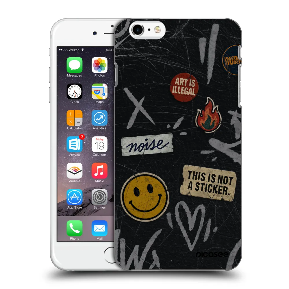Picasee ULTIMATE CASE pentru Apple iPhone 6 Plus/6S Plus - STICKERS x TAGS