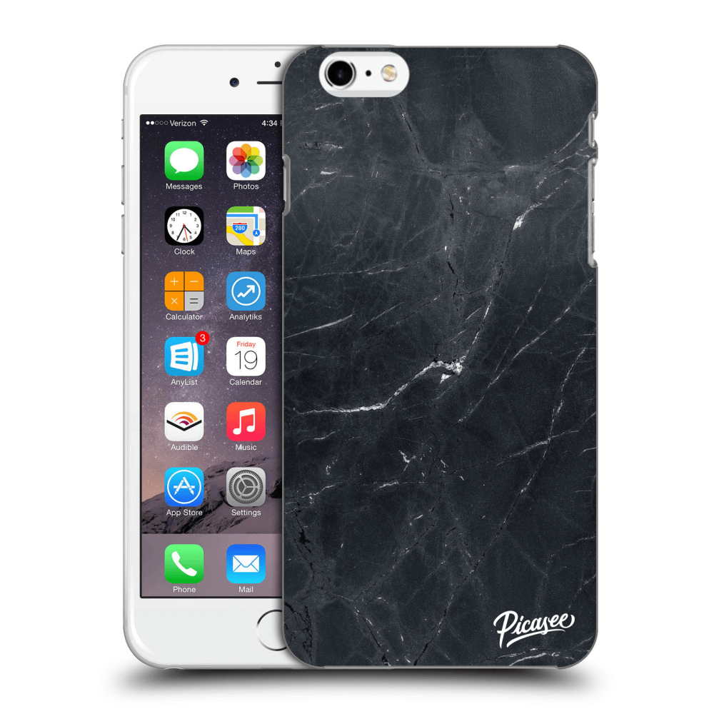 Husă Transparentă Din Silicon Pentru Apple IPhone 6 Plus/6S Plus - Black Marble