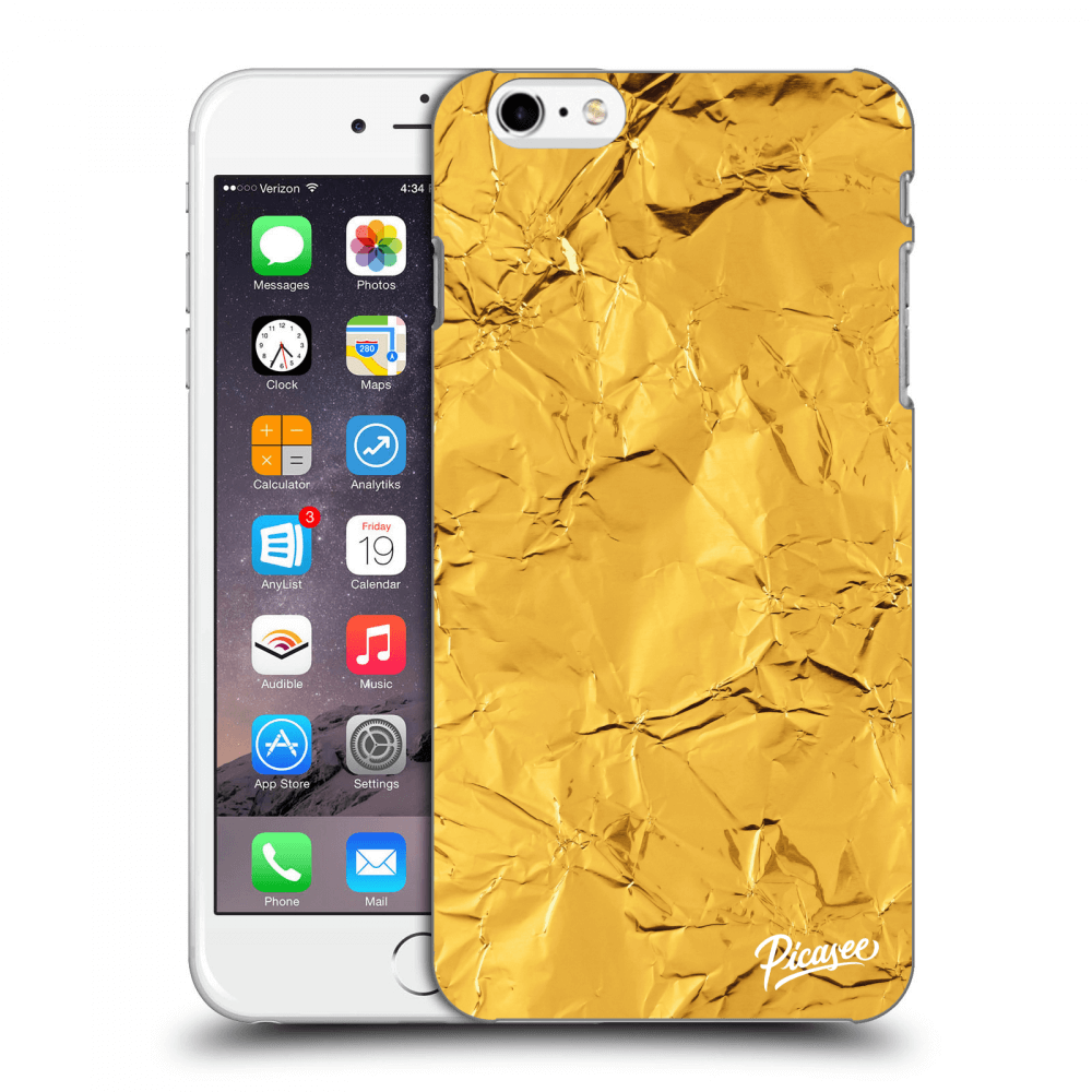 Husă Transparentă Din Silicon Pentru Apple IPhone 6 Plus/6S Plus - Gold