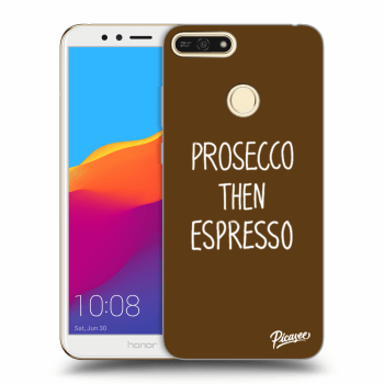 Picasee husă neagră din silicon pentru Honor 7A - Prosecco then espresso