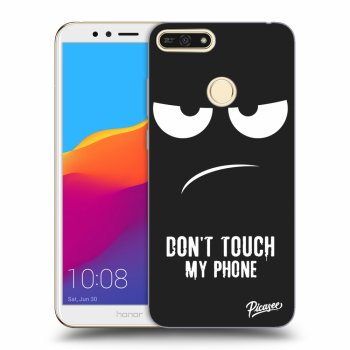 Picasee husă neagră din silicon pentru Honor 7A - Don't Touch My Phone