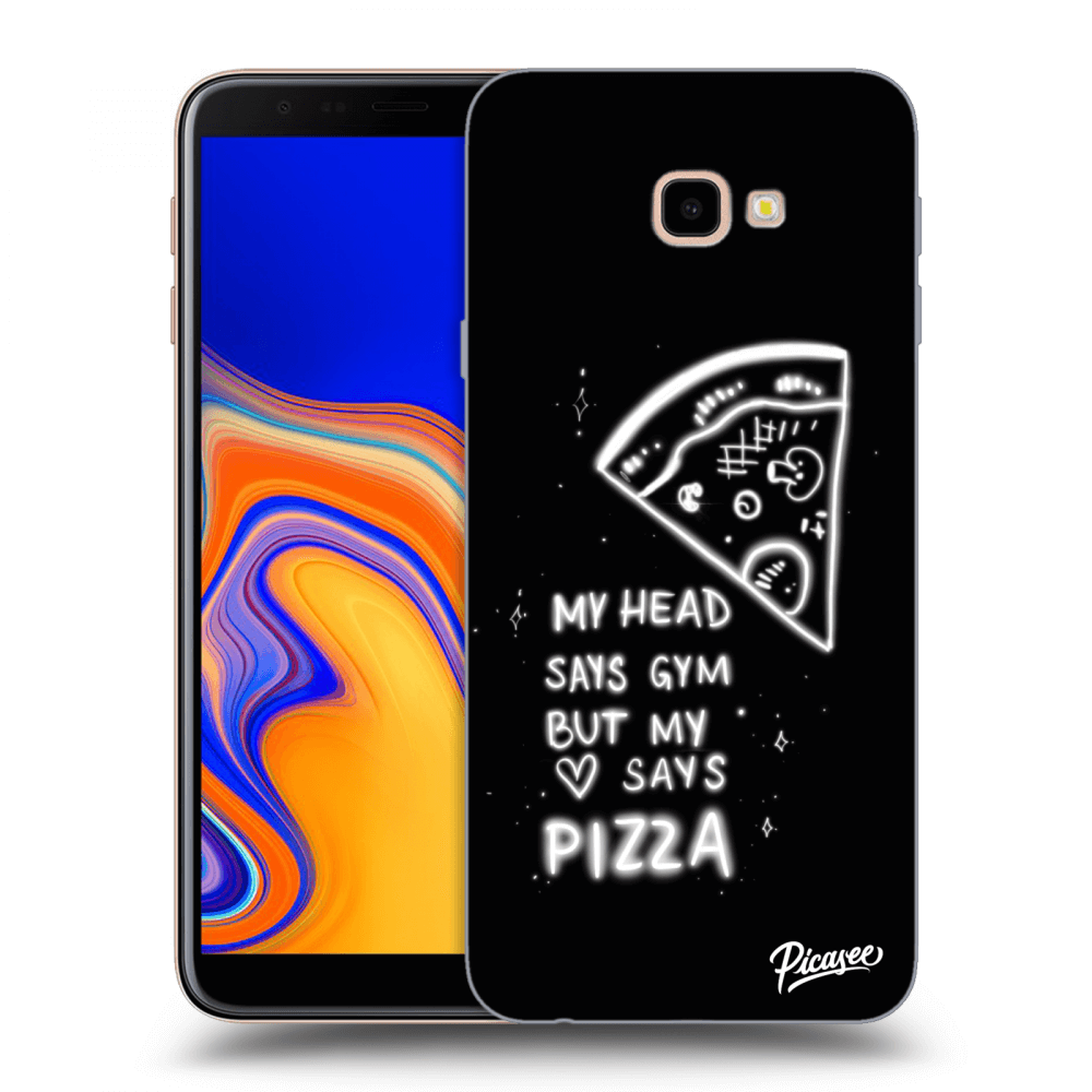 Picasee husă transparentă din silicon pentru Samsung Galaxy J4+ J415F - Pizza