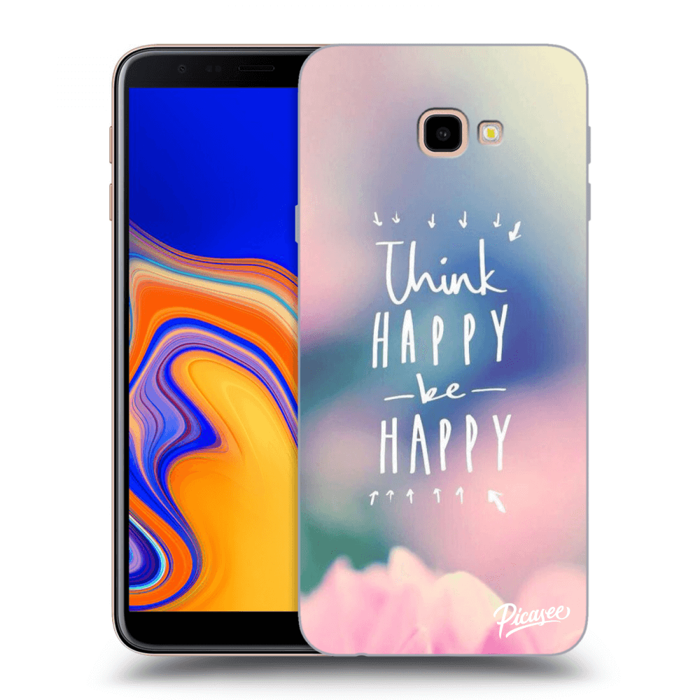Picasee husă transparentă din silicon pentru Samsung Galaxy J4+ J415F - Think happy be happy