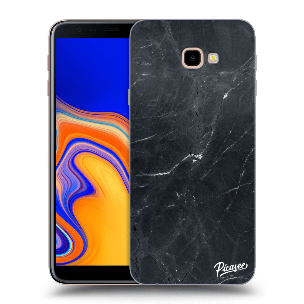 Picasee husă transparentă din silicon pentru Samsung Galaxy J4+ J415F - Black marble