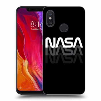 Picasee husă neagră din silicon pentru Xiaomi Mi 8 - NASA Triple
