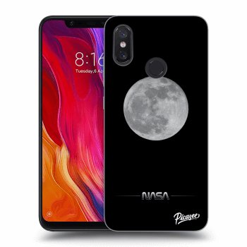 Picasee husă neagră din silicon pentru Xiaomi Mi 8 - Moon Minimal