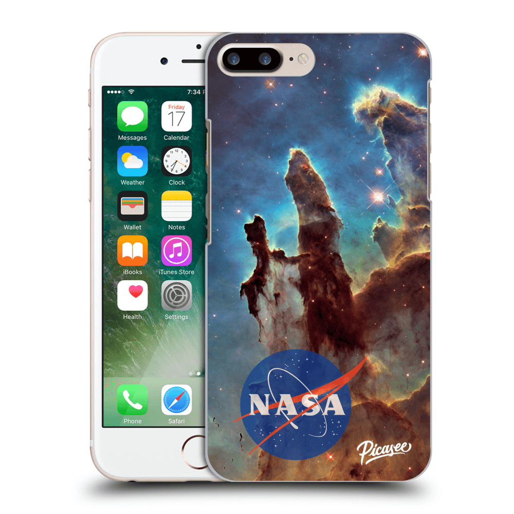 Picasee husă transparentă din silicon pentru Apple iPhone 7 Plus - Eagle Nebula