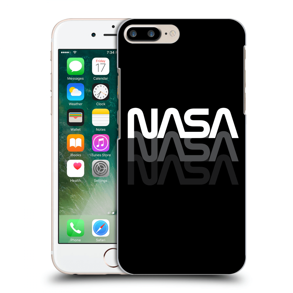 Picasee husă transparentă din silicon pentru Apple iPhone 7 Plus - NASA Triple