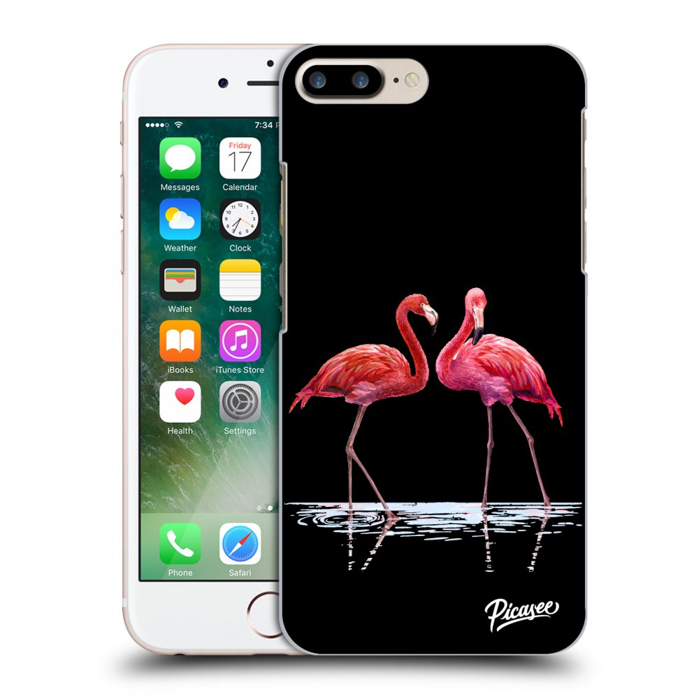 Picasee ULTIMATE CASE pentru Apple iPhone 7 Plus - Flamingos couple