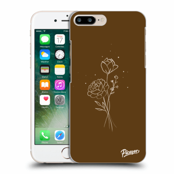 Husă pentru Apple iPhone 7 Plus - Brown flowers