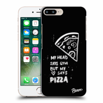 Picasee husă transparentă din silicon pentru Apple iPhone 7 Plus - Pizza