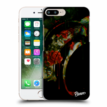 Picasee husă transparentă din silicon pentru Apple iPhone 7 Plus - Roses black