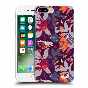 Picasee ULTIMATE CASE pentru Apple iPhone 7 Plus - Purple Leaf