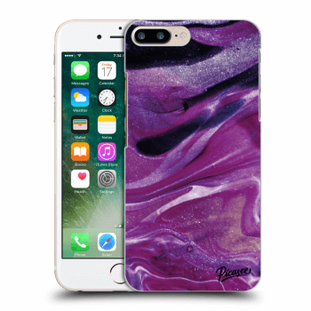 Husă pentru Apple iPhone 7 Plus - Purple glitter