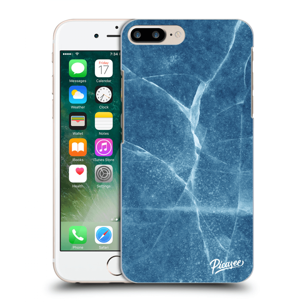 Picasee husă transparentă din silicon pentru Apple iPhone 7 Plus - Blue marble