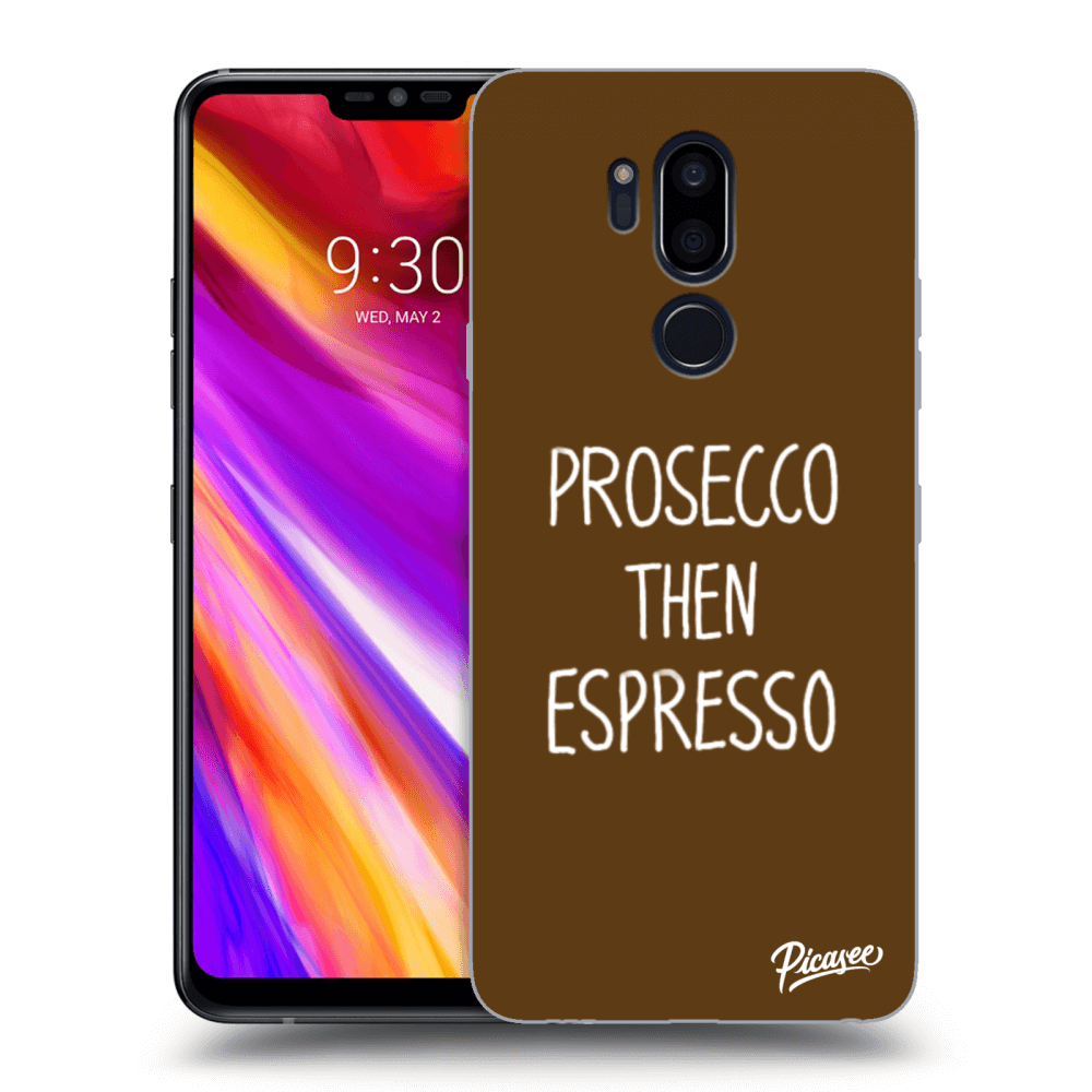 Picasee husă transparentă din silicon pentru LG G7 ThinQ - Prosecco then espresso