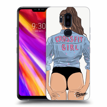 Picasee husă transparentă din silicon pentru LG G7 ThinQ - Crossfit girl - nickynellow