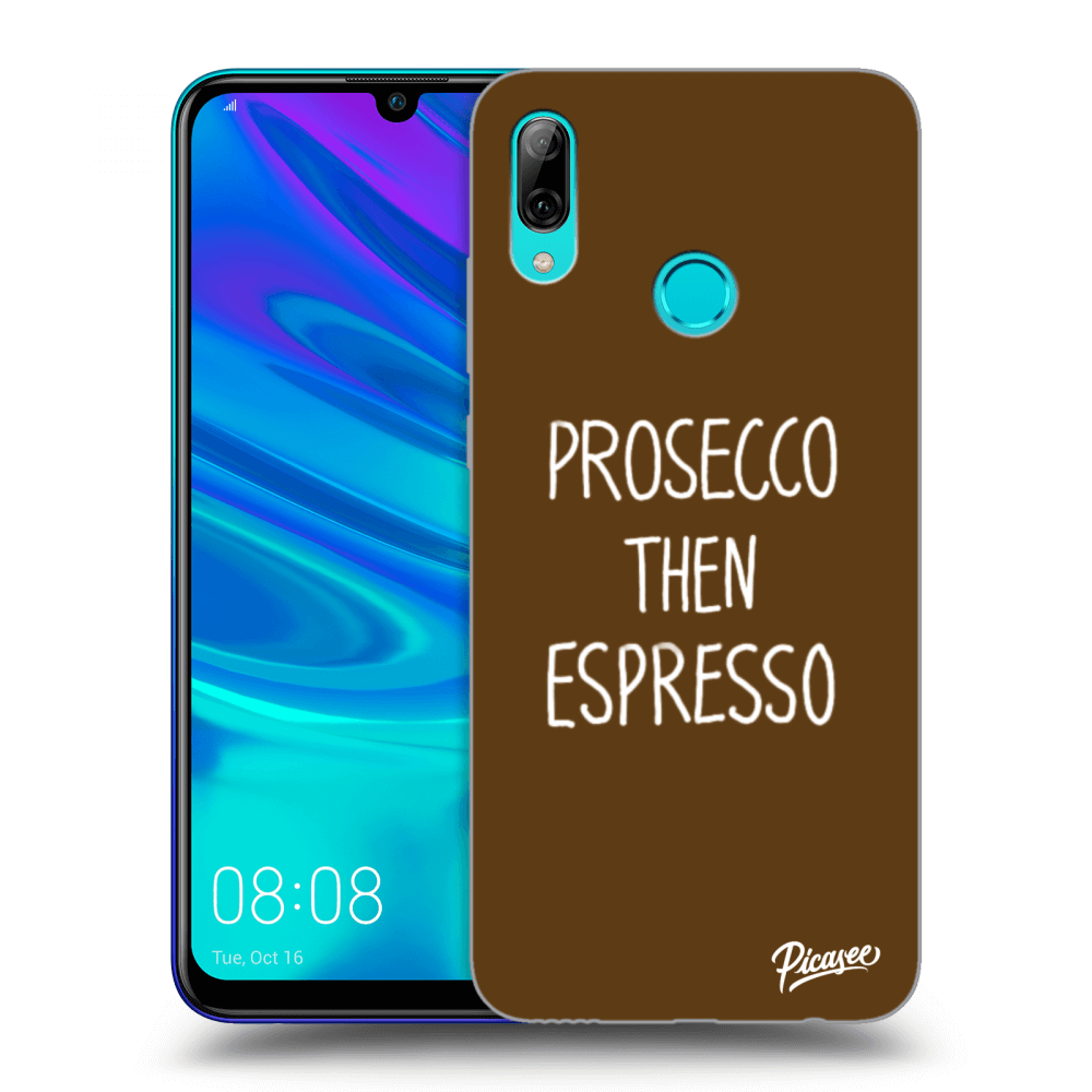 Picasee husă neagră din silicon pentru Huawei P Smart 2019 - Prosecco then espresso