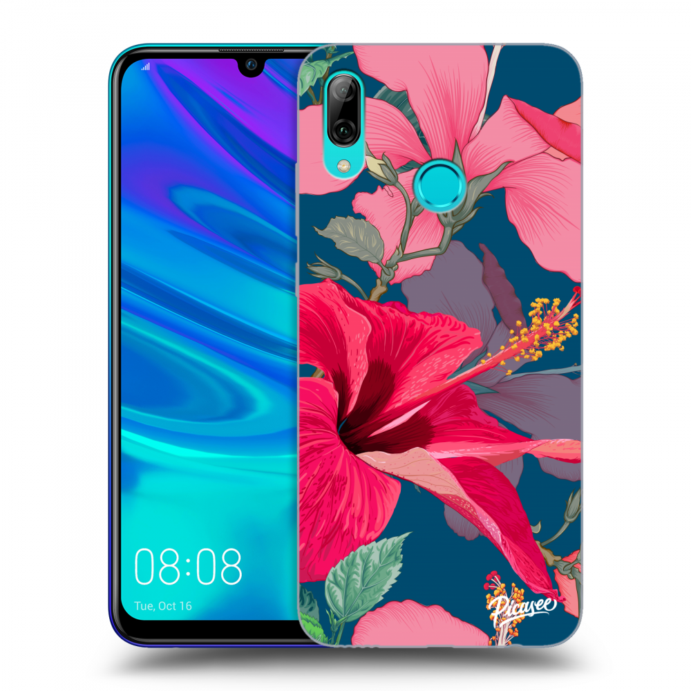 Picasee husă transparentă din silicon pentru Huawei P Smart 2019 - Hibiscus