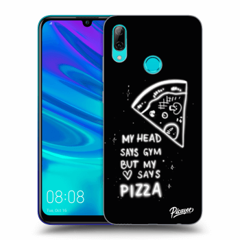 Picasee husă neagră din silicon pentru Huawei P Smart 2019 - Pizza