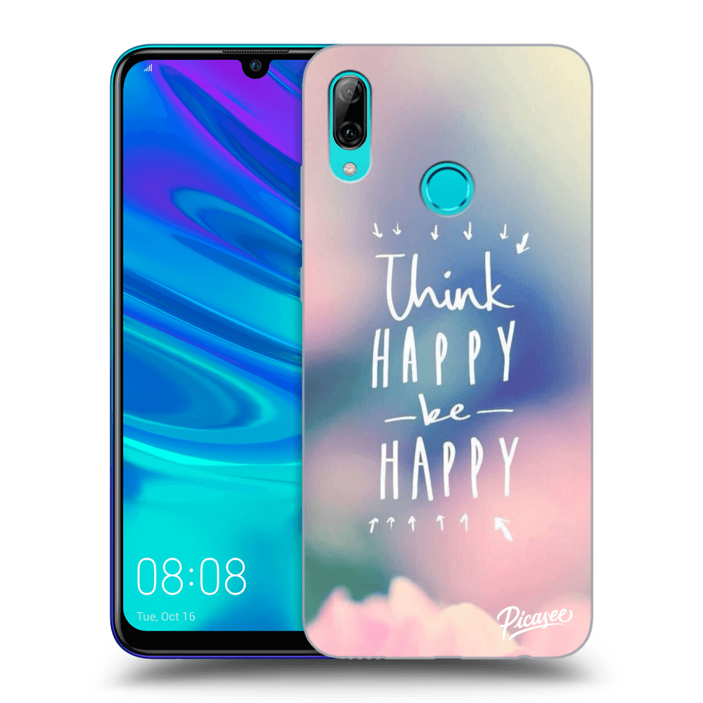 Picasee husă transparentă din silicon pentru Huawei P Smart 2019 - Think happy be happy