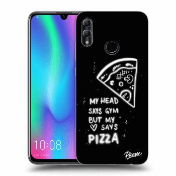Picasee husă transparentă din silicon pentru Honor 10 Lite - Pizza
