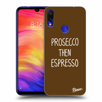 Picasee husă transparentă din silicon pentru Xiaomi Redmi Note 7 - Prosecco then espresso