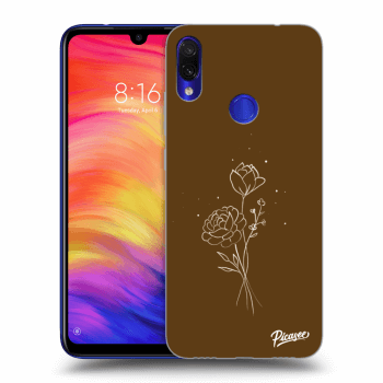 Husă pentru Xiaomi Redmi Note 7 - Brown flowers