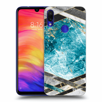 Husă pentru Xiaomi Redmi Note 7 - Blue geometry